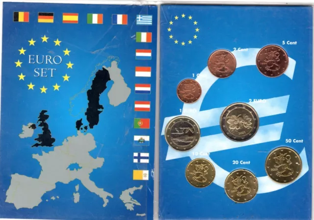 Euro Finlande  Serie Complete 1 C A  2 € Neuve