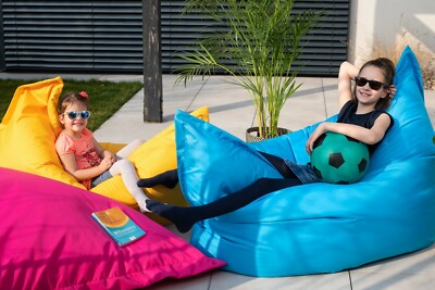 Pouf Extra Large Impermeabili Bean Bag Bazaar&Reg; Pouf Imbottito XL per Interni ed Esterni Blu 