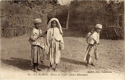 CPA ak morocco scenes and types young moroccans morocco (738669)