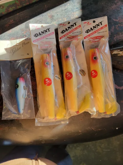 1 Gibbs Lures Danny Surface Swimmer YELLOW 2 1/4 oz FREE SHIP