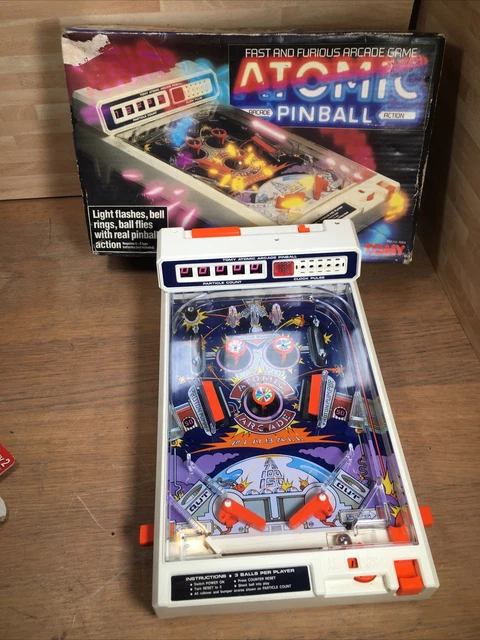 VINTAGE TOMY ATOMIC Pinball Action Arcade Game $32.28 - PicClick