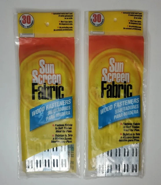 Easy Gardener 70030 Galvanized Wood Fasteners Sun Screen Accessory 2 Packs of 30