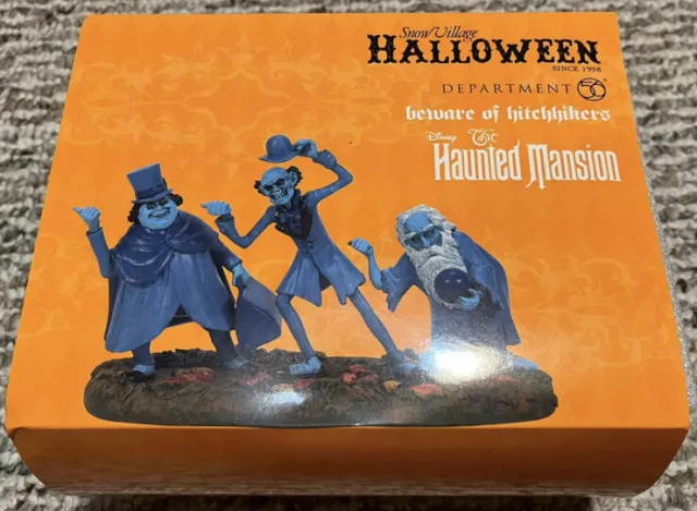 Disney Haunted Mansion Hitchhiking Ghosts Dept 56 Figures Snow Village Halloween