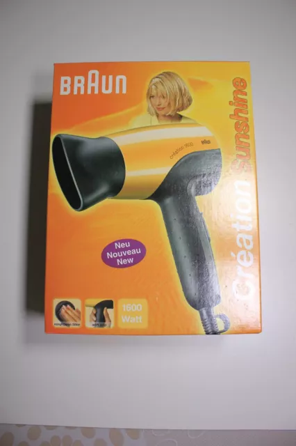 secador de pelo BRAUN 1600W.Nuevo a Estrenar. NARANJA