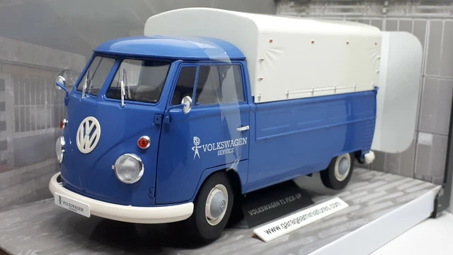 VOLKSWAGEN,T1,PICK-UP,SERVICE,AVEC,BACHE,1950,Miniature,collection,SOLIDO,1/18,
