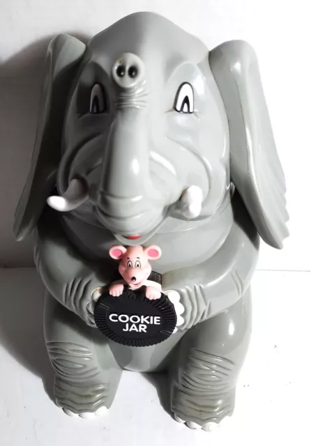 Vintage 1999 Trumpeting Elephant Cookie Jar  Fundamentals Too Ltd.