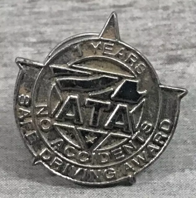 ATA 1 Years No Accidents Safe Driving Award Pin American Trucking Association