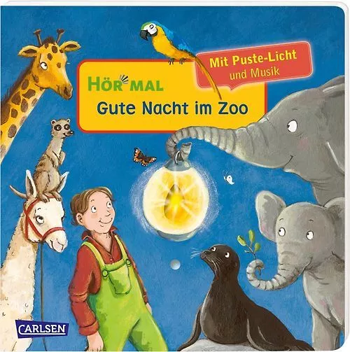Hör mal (Soundbuch): Mach mit - Pust aus: Gute Nacht im Zoo