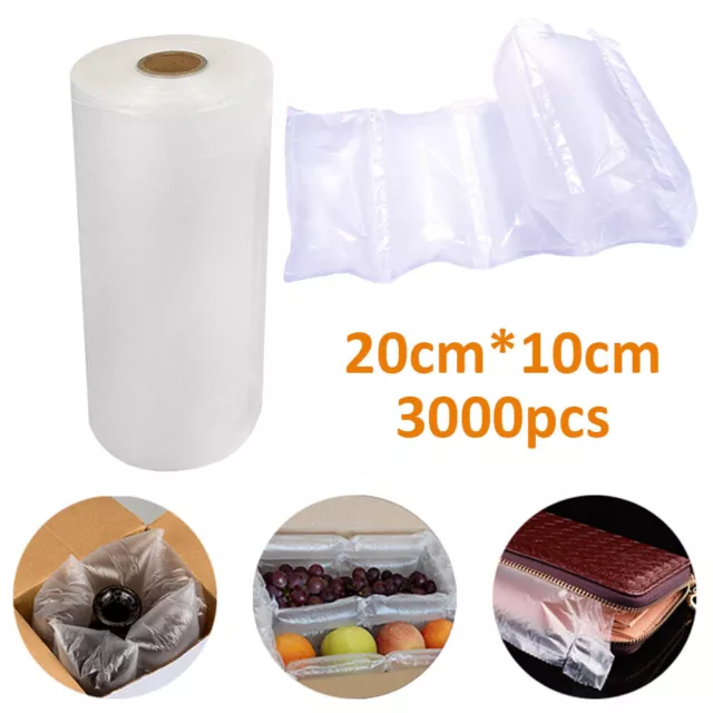 Inflated Pillow Bubble Film 3000 Bubbles 20*10cm For Express logistics Package