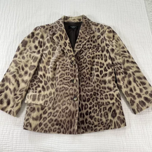 TALBOTS WOMENS POLYESTER Faux Suede and Faux Fur Coat Caramel Tan Med M  $24.99 - PicClick