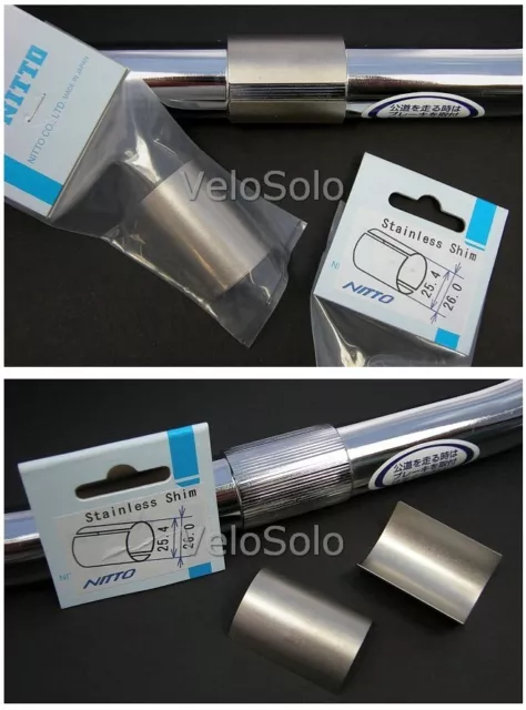 NITTO HANDLEBAR SHIM - fit 25.4mm bar to 26.0mm stem - track fixed adaptor Japan
