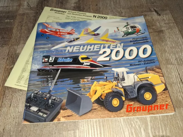 Graupner Modellbau Katalog Neuheiten 2000 + Preisliste