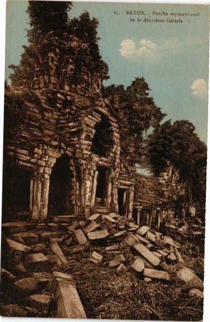 CPA AK CAMBODGE INDOCHINA Bayon North Porch Second (190877)