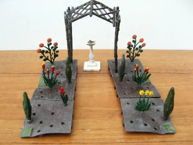 Britains lead Garden - Flowers, Arch, Sundial and others