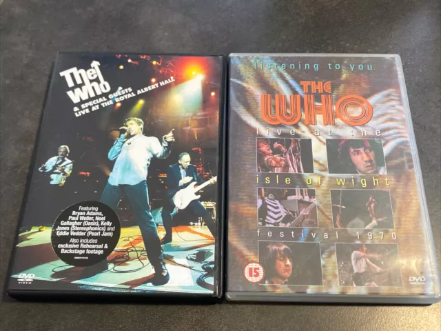 The Who Live At The Royal Albert Hall + Live Isle Of Wight 1970 Lot 2 Dvd Live