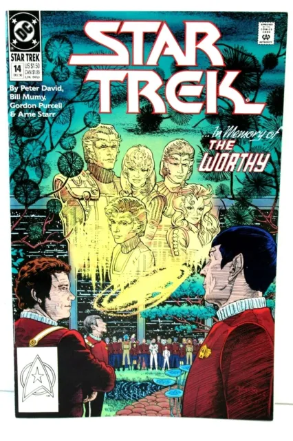 Star Trek #14 In Memory of Worthy Peter David 1990 Comic DC Comics VG