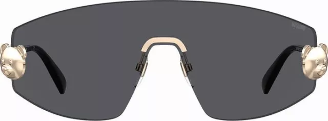 Moschino MOS120/S 000 Rose Gold Dark Grey Shield Woman Sunglasses 3