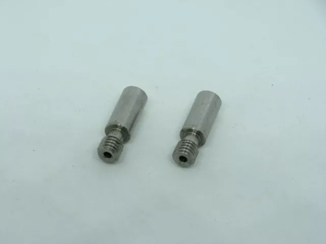 2x Pack 3D Printer Heat Break Throat Extruder Hotend Heat Bar Stainless Steel 23