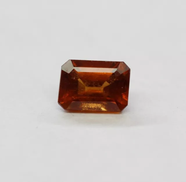 1,17 Carat Orange Hessonit Garnet Gemstone Oktagonschliff Collectors Stone Vs