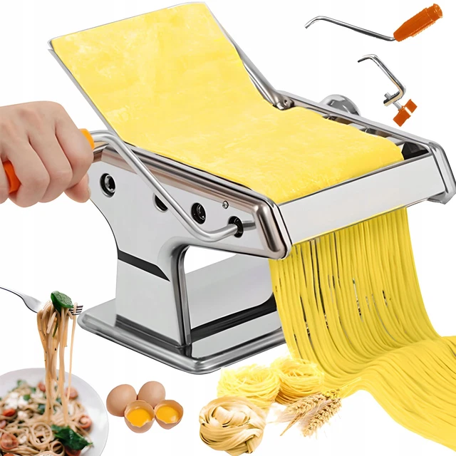 Manual Pasta Dough Machine Stainless Steel Non-slip Rubber Razor Feet Household