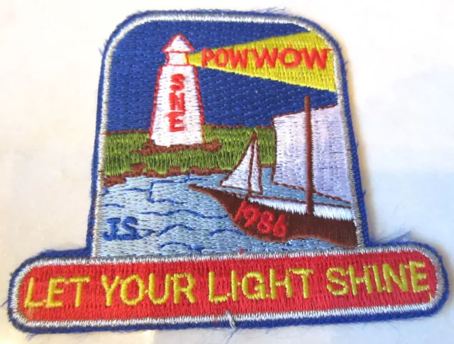Pow Wow Le Your Light Shine S.N.E. 1986 Rr Royal Ranger Uniform Patch