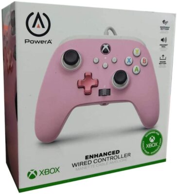 Manette filaire ((+ 2 Bouton Arrière )) Rose Win10/ Xbox One/ Séries X/S Neuf
