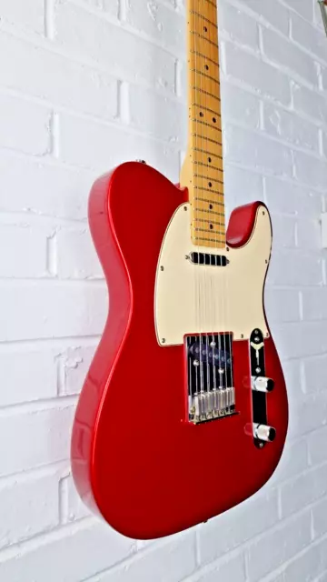 Fender Usa American Telecaster 2004 Chrome Red Electric Guitar