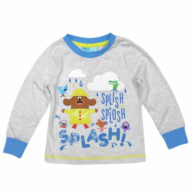 Boys Girls Hey Duggee Top Splish Splash Splosh Long Sleeve Kids Age 1 - 5 Years