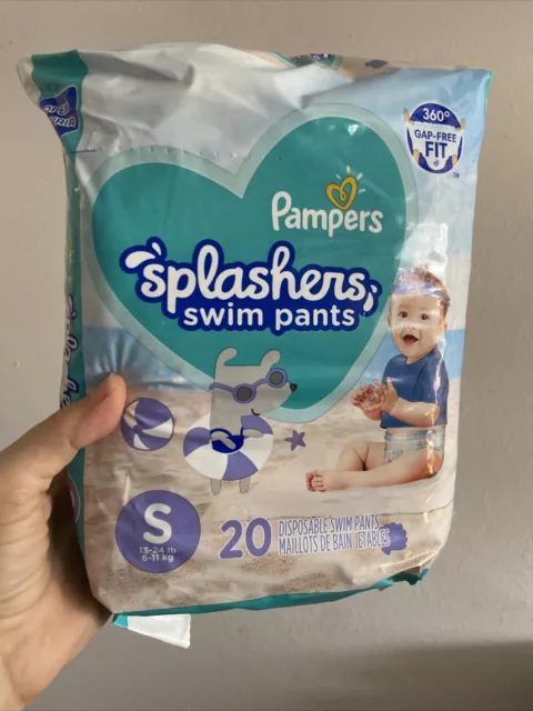 Pampers Splashers 20 Swim Pants  Size Small  13-24lb