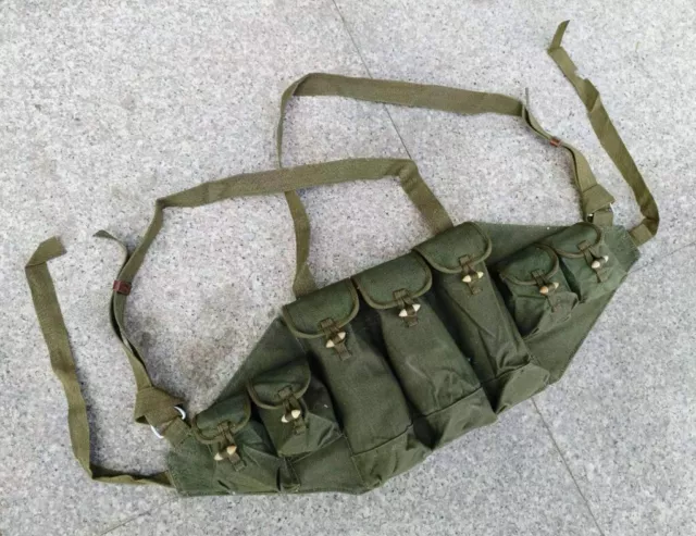 VIETNAM WAR CHINESE Type 56 CHEST RIG AMMO MAGAZINE POUCH OLD MILITARY ...