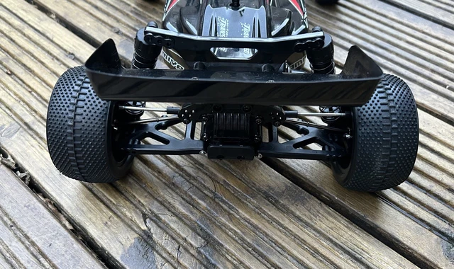 TAMIYA DARK IMPACT RC car with transmitter, radio gear, esc and brushed
