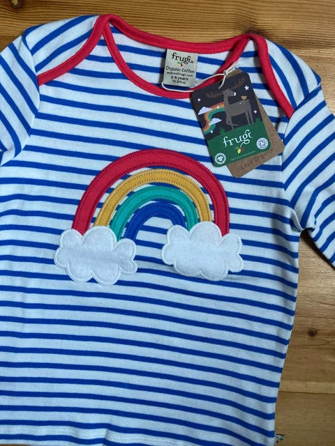 Frugi top rainbow 2-3 Years