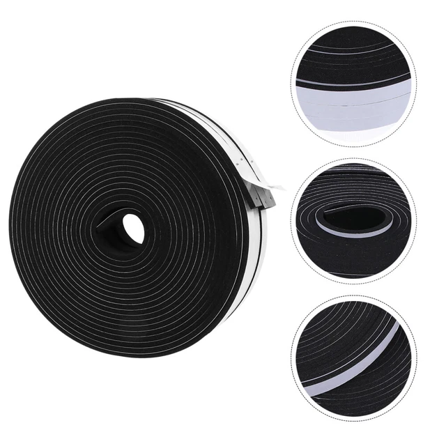 Cinta de sellado tiras de espuma de neopreno tiras de alta densidad negra