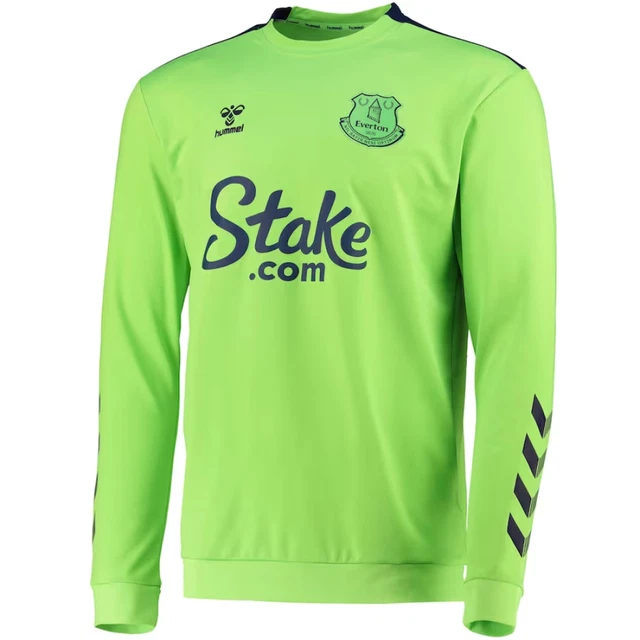 Felpa Everton Football Bambino (taglia 9-10y) Top da allenamento verde Hummel - Nuova