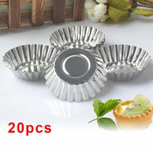 20 * Kit de forme florale réutilisable mouleur à tartes aux œufs muffin cupca