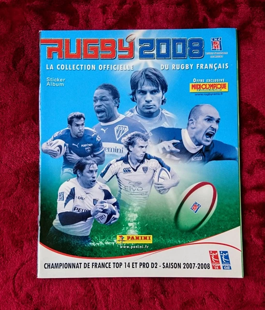 PANINI RUGBY 2017-2018 TOP 14 PRO D2 1 ALBUM 3 POCHETTES DE 5 STICKERS + CARTES