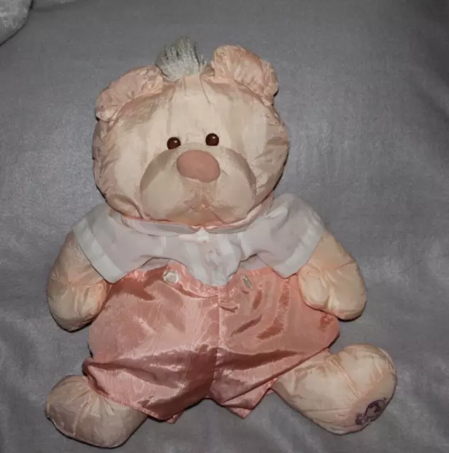 PUFFALUMP FISHER PRICE doudou peluche OURS ROSE 42 CM TBE
