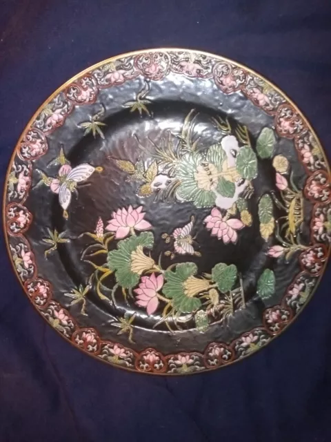 hand painted plate Qing Dynasty