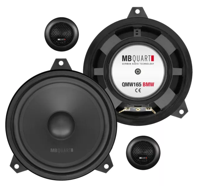 MB Quart Voiture Haut-Parleur Kompo-Kit 16,5 CM QM-165 pour BMW E46 2 Voies