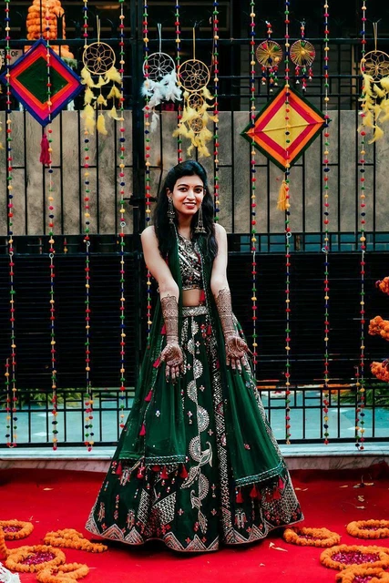 LEHENGA CHOLI INDIAN Lengha Chunri Ghagra Ethnic Festival Wedding Wear 79.71 PicClick AU