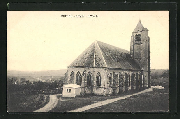 CPA Béthon, L´Église, L´Abside