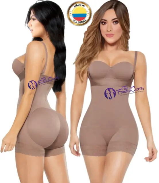 Fajas Colombianas Short Levanta Cola Strapless Post Surgery Invisible Girdle