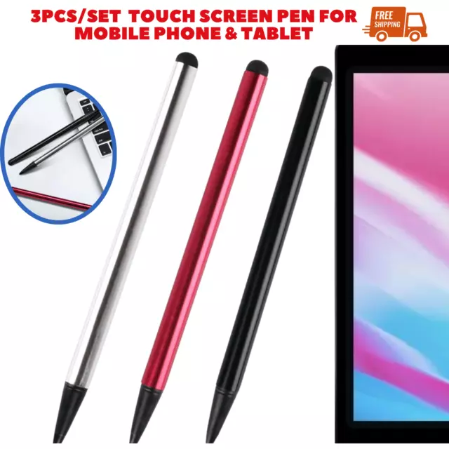 3 x Touch Screen Stylus Pens for iPhone iPad Tablet Samsung Android Phone