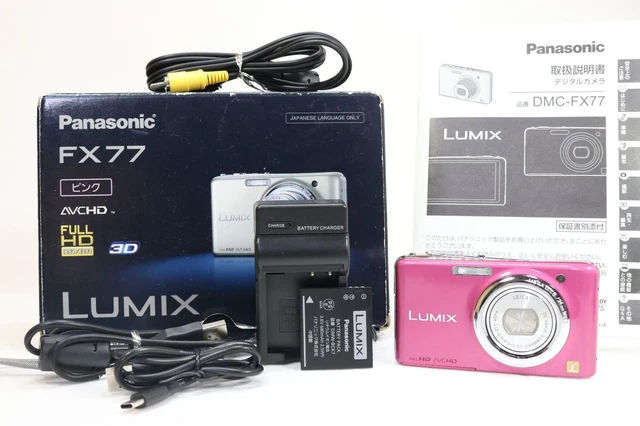 PANASONIC LUMIX DMC FX77 Compact Digital Camera Leica Lens Full HD