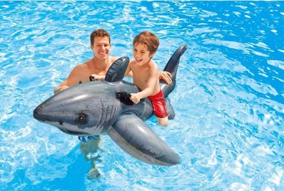 great white shark pool float