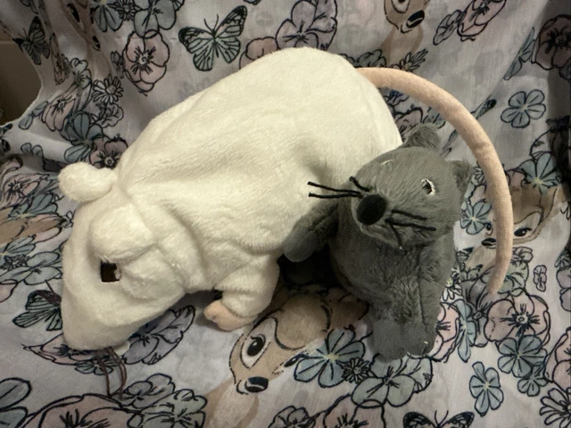 IKEA WHITE RAT & Baby Grey Soft Toy Bundle £16.27 - PicClick UK
