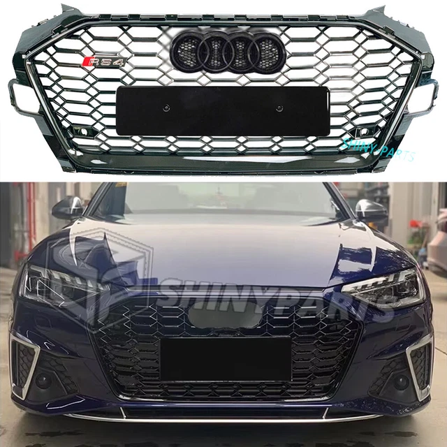 Griglia Sportiva In Plastica ABS Nera 40x120cm - Per Paraurti, Radiatori E Prese Aria Auto | Struttura A Nido D'Ape