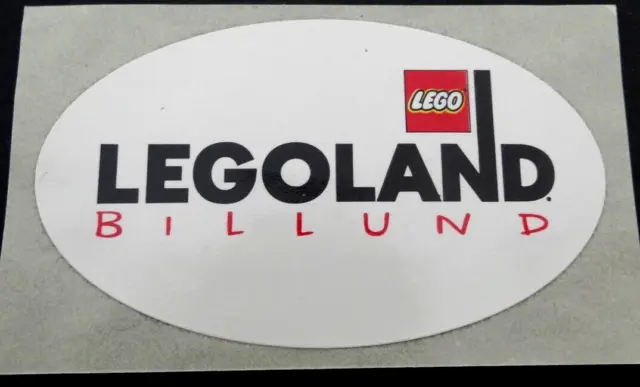 Werbe-Aufkleber Legoland Billund 6 cm Freizeitpark Dänemark 80er Souvenir klein