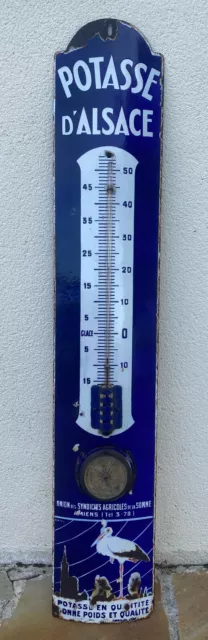Thermomètre métal bombé hauteur 30 cm CHOCOLAT KOHLER