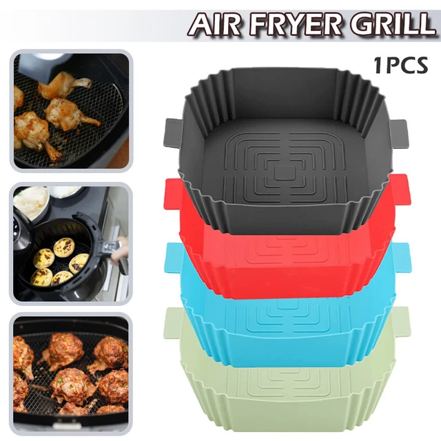 Friggitrice ad aria in silicone fodere quadrate riutilizzabili pentola in silicone per I
